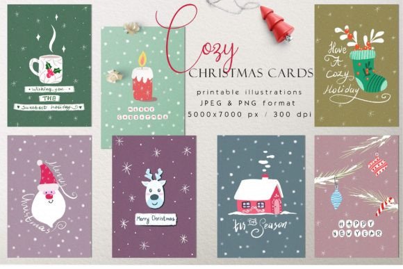 Download Christmas Card Print Templates - Premium Resources